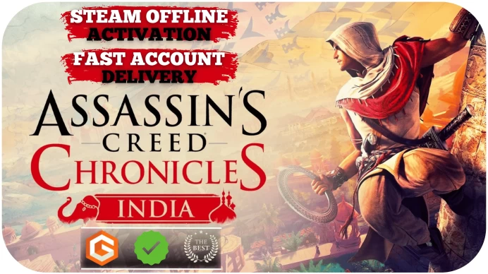 Assassin's Creed Chronicles India - Digital Deluxe Edition (+1 Free Game Gift) | Steam Offline Activation | Instant Delivery | Life Time Access