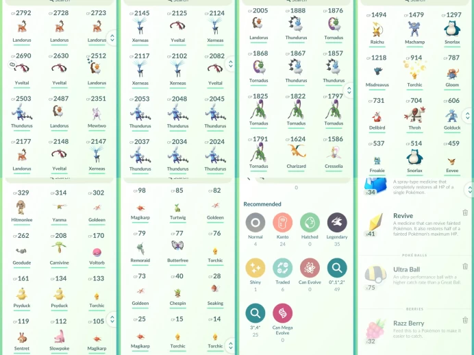 lvl26,have 35 Legendary,Mewtwo Landorus Yveltal Thundurus Xerneas Tornadus Cresselia,some nice pokemos    N8759