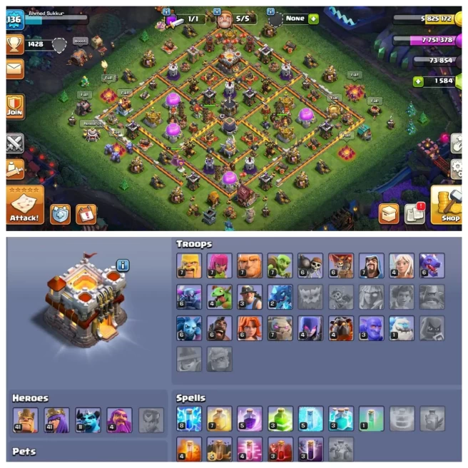 M50◆TIGER MOUNTAIN SCENERY◆TH 11 NEW(10 MAX)◆HERO-41,41,4◆HIGH LVL EQUIPMENTS◆CHECK ACCOUNT PHOTOS