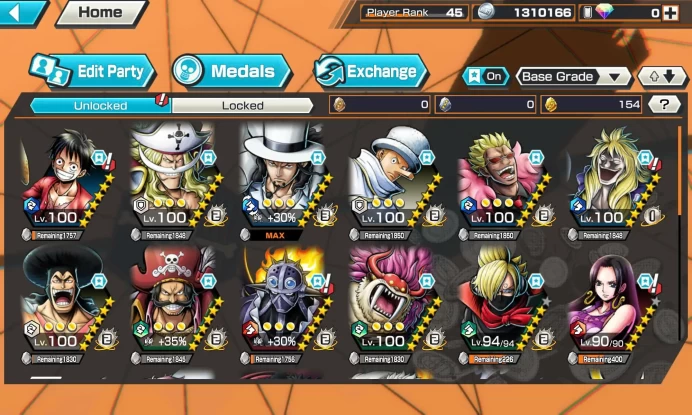 BR531-IOS+Android-Hyber 33+Lucci Full Boost+Roger v1 Max+White Bear Max+Color Medal+Support 151%+Oden v2 Max+Kaku Max+Donflamingo Max+King Max