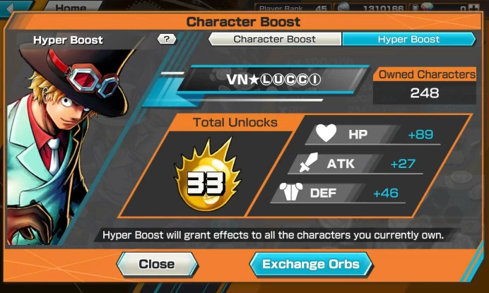 BR531-IOS+Android-Hyber 33+Lucci Full Boost+Roger v1 Max+White Bear Max+Color Medal+Support 151%+Oden v2 Max+Kaku Max+Donflamingo Max+King Max