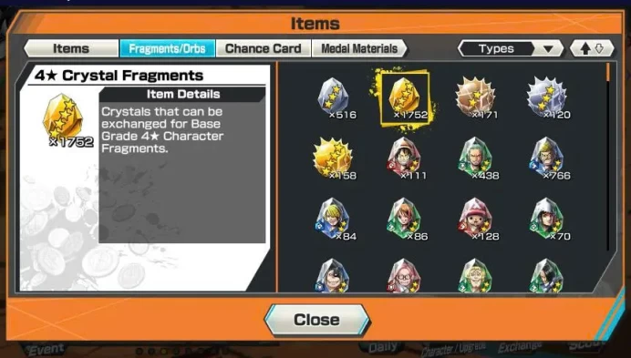 BR523-IOS+Android-1.752 Fragment+3 Ex Meta Max(Kuzan+Sabo+Zoro)+Nice Item+Solo Fresh+Egghead Luffy+Egghead Zoro+Egghead Sanji+S-Hawk