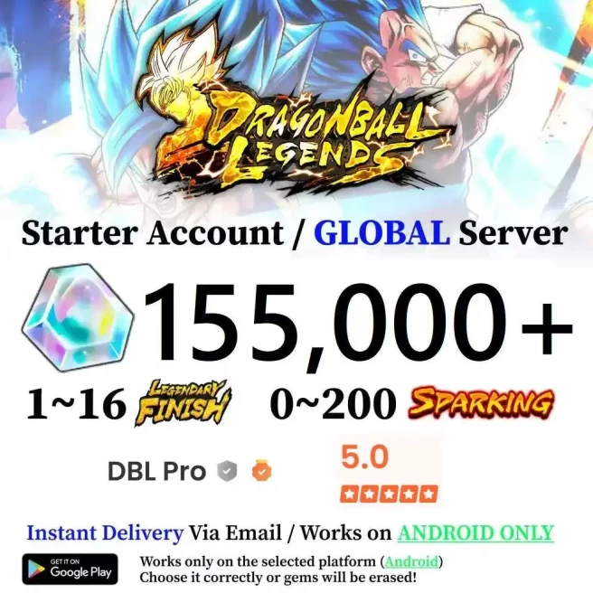 Android 55,000+ Chrono Crystal Accounts - Automatic Delivery - Bandai ID Login