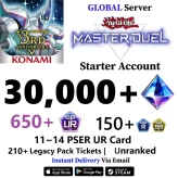 [Global] Starter Accounts with 30,000+ Gems & 650~750 UR CP & 11~14 PSER URCard & 210+ Tickets & Unranked