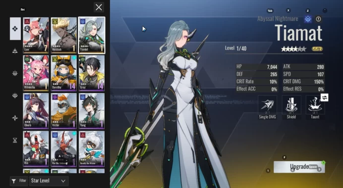 [Sv Asia-S4] Good Starter 4 SSR (Massiah,Lian,Tiamat,Rilmocha)|Female MC|Log Google|Take Email|CheckSS(ER729)