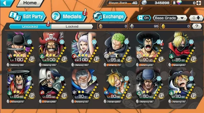 BR542-IOS+Android-All New Ex-8 Ex(Kizaru+Garp+Sabo+Kuzan+Roger+Zoro+Yamato+Oden)+Good Medal+Support149% +Egghead Zoro+Shiryu+Koby+Sanji+Rayleigh
