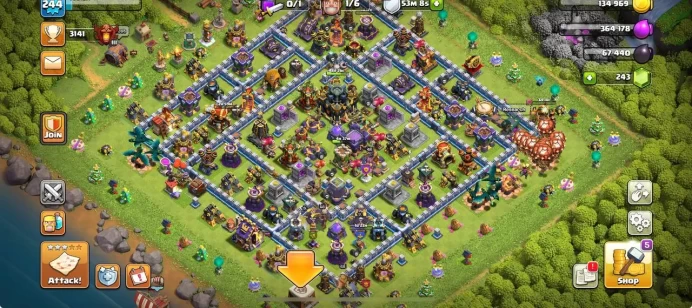 TH 17 | XP 244 | WAR STAR 1200 | HEROES 68/68/43/48/12 | AMAZING & SAFE ACCOUNT | INSTANT DELIVERY 