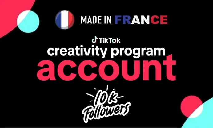 Instant Delivery | France Account 10K Followers Eligible for Creativity Program | Fully Secure & Good Standing + Full Access Included
