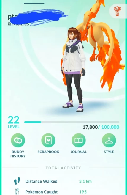 LV 26 SHINY GALAR MOLTRES ACC GROUDON ZYGARDE