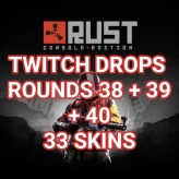 38 + 39 + 40 ROUNDS 33/33 unique skins RUST
