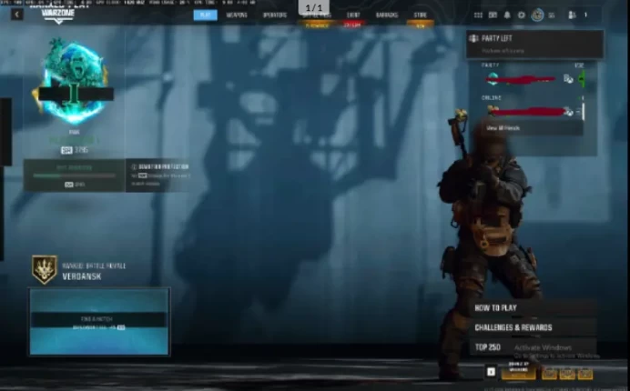 Warzone Platinum 1  S4 LEVEL 55
