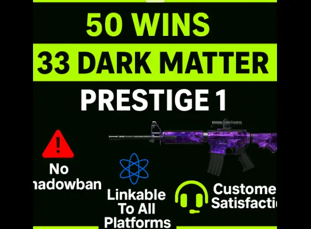 【 BO6 / WZ4】【 33/33 Dark Matter Camo 】100% Legit Level 55+Prestige 1  Dark Matter Legit Unlocked on all 33 Black Ops 6 Guns Linkable PC/XBOX/PSN