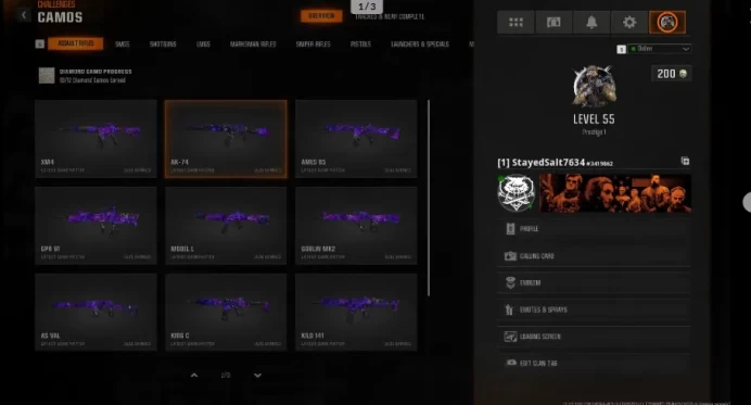 BO6 & WZ4 33 DARK MATTER Prestige 2 STACKED Xbox Linkable To Steam Battle.Net PSN Dark Spine 16 Operators