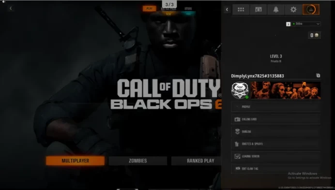 BO6 LEVEL 1-10 + 50 Wins Ranked Ready Instant Delivery Activsion Account
