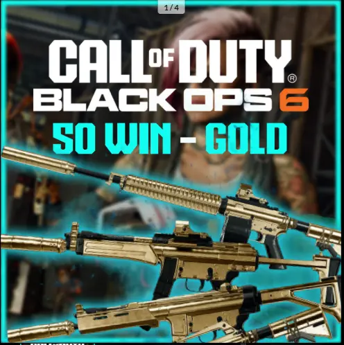 (BO6/50WIN)(1-4) Gold Camo Unlocked LEVEL +35 16 Operators Handmade 100%Xbox Game Pass activated Linkable to Bnet/Steam/PS #fs