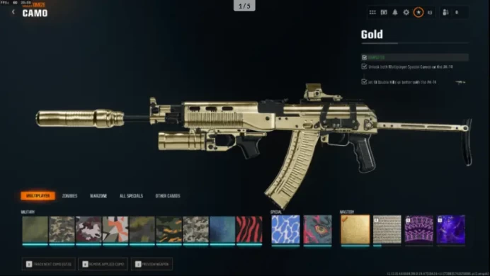 BLACK OPS 6 | LEVEL 55 | 5 GOLD CAMOS | PC/PSN/XBOX | RANKED READY Full Access – 100% Secure Level 55 5 Gold Camos Fast Delivery