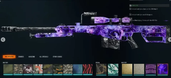 Black Ops 6 】【 33 Dark Matter + Prestige 1 】  All Multiplayer Camos Unlocked  Prestige 1 Ready Legit Unlocked all 33 Black Ops 6 Guns