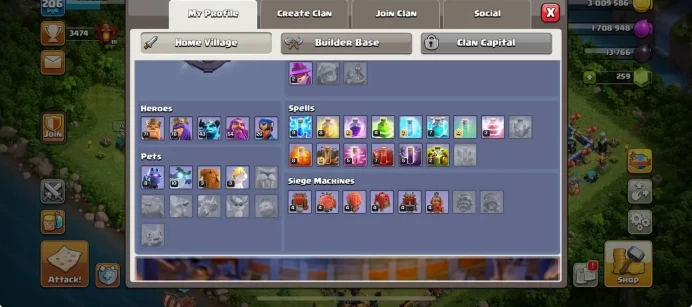 TH 14 | XP 206 | HEROES 71/76/43/54/26/ | WAR STAR 2202 | AMAZING EQUIPMENT (4 EPIC) | SAFE ACCOUNT | INSTANT DELIVERY 