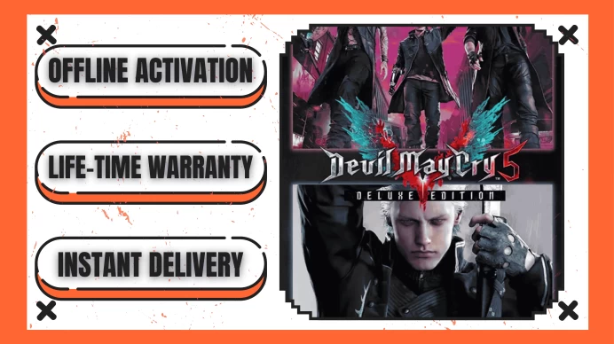 Devil May Cry 5 - Deluxe Edition (+1 Free Game Gift) | Steam Offline Activation | Instant Delivery | Lifetime Access