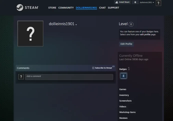 Steam 10 LVL / login - 4 symbols / Register date 2004 year / USA / 5 dollars limit / FK12