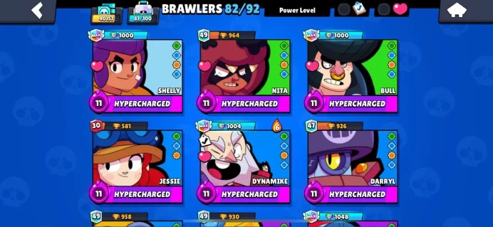 BS ACC | LVL 201 | TROPHY 40166 | BRAWLERS 82/92 | MAX POWER 21 (HYPER 18) | AMAZING & SAFE ACCOUNT | INSTANT DELIVERY