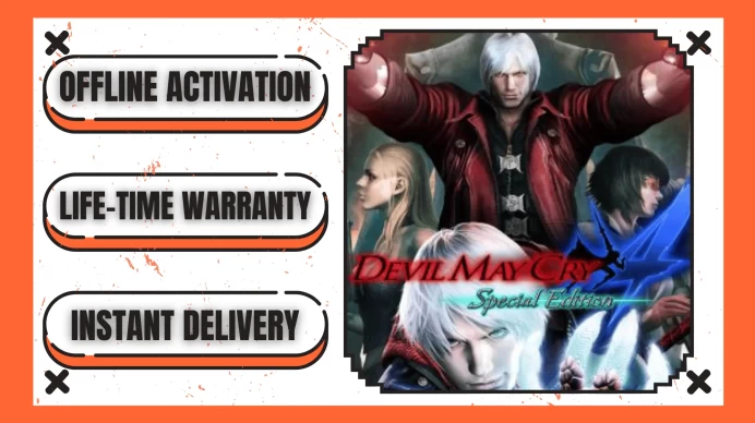 Devil May Cry 4 - Special Edition (+1 Free Game Gift) | Steam Offline Activation | Instant Delivery | Lifetime Access