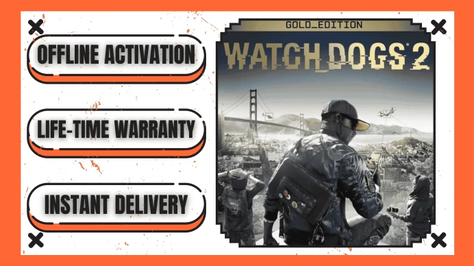 Watch Dogs 2 (+1 Free Game Gift) | Steam Offline  Activation | Instant Delivery | Lifetime Access