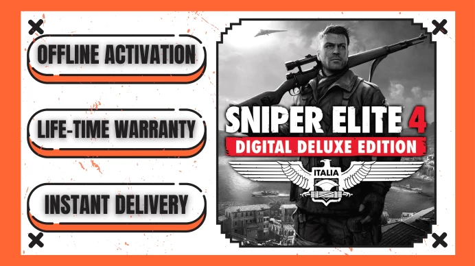 Sniper Elite 4 - Deluxe Edition (+1 Free Game Gift) | Steam Offline Activation | Instant Delivery | Lifetime Access