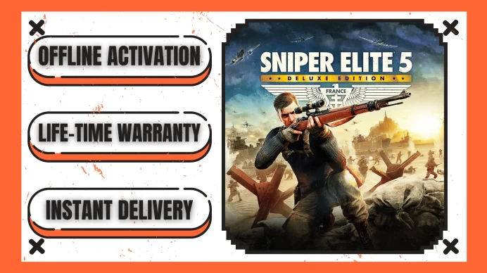 Sniper Elite 5 - Deluxe Edition (+1 Free Game Gift) | Steam Offline Activation | Instant Delivery | Lifetime Access