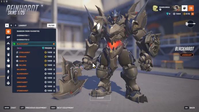 JINKRAT 4 LEG SKINS / BLACKHARDT / DOOMEIST / Total 11 legendary skins / Mei / see the picture / Please Read Description