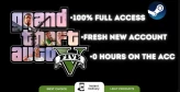 [Steam] Grand Theft Auto V | Premium Edition (Enhanced + Legacy) | New Steam Account | Original Mail | 0 Hours Played | Fast Delivery