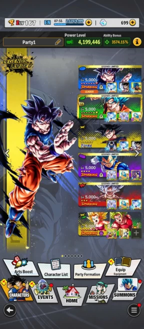 D569-IOS+Android-5 UL(Goku Uis+Beast Gohan)+338 Millions Power+41 Legend Good Star+Good Equipment+Goku Uis Full Red Star+God Goku Zenkai