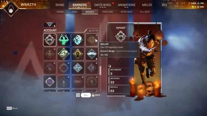 EA/PSN/XBOX Apex Legends 379 LVL / 32 Legenday / My Wave / The Glorius One / Full Acces