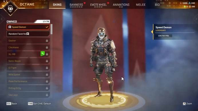 EA/PSN/STEAM Apex Legends 231 LVL / 41 Legenday / Speed Demon / Royal Guard / Full Acces