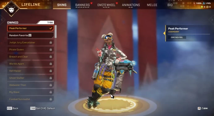 EA/PSN Apex Legends 108 LVL / 19 Legenday / Peak Performer / Terminated / Full Acces