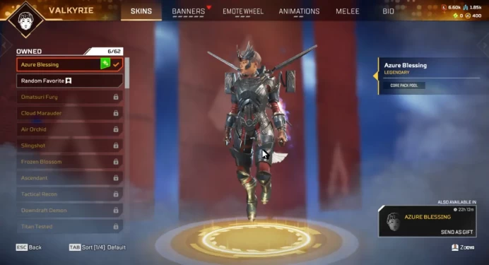 EA/XBOX/STEAM Apex Legends 114 LVL / 11 Legenday / Azure Blessing / The Kill Switch / Full Acces