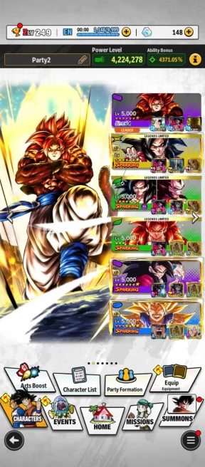 D595-IOS+Android-Team Fusion+5 UL(SS4 Gogeta Full Red Star+Goku Ui)+38 Legends+Good Equipment+New Goku Uis+Vegito Green+Zamasu Zenkai+SS4 Goku