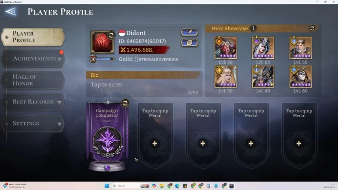 Global 600xx|1.4mPower|6Lords(Morrigan,Venoma,Torodor,Elddr,etc)25LegendsLimit(wukong,Admiral Claw,Myca)+66Epics|CheckSS(WOR877)