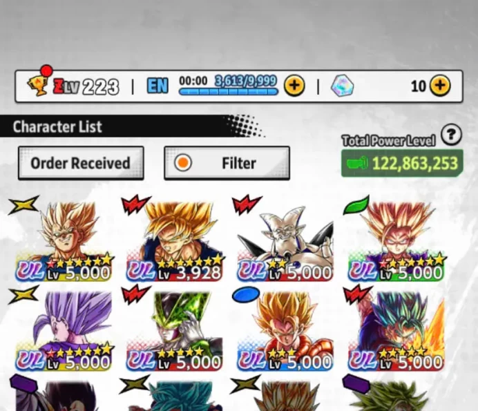 D603-IOS+Android-Meta Account-8 UL(Cell+Majin Vegeta+Beast Gohan+SS2 Gohan+Vegito+Super Gogeta)+28 Legends+Good Equipment+Gotenks+God Goku
