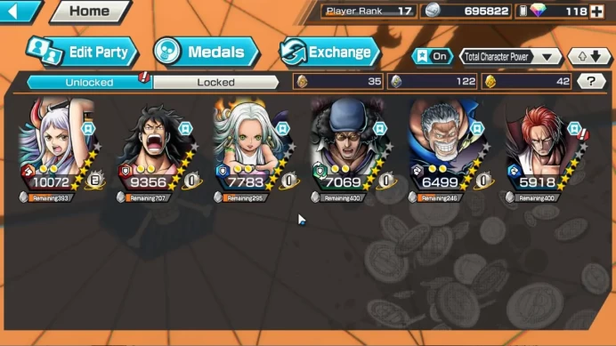 Meta [S-Snake Lv 65, Kuzan Lv 60,Hero Grap Lv 67, Animal Kaido,Katakuri, Blueno, ETC]|Log Bandai|Check ss (OPBR750)