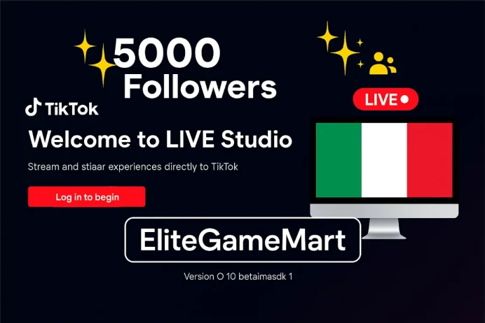 ITALY | Account | TikTok 5.000-10.000 Followers | Live Studio + live Phone | Full Mail Access