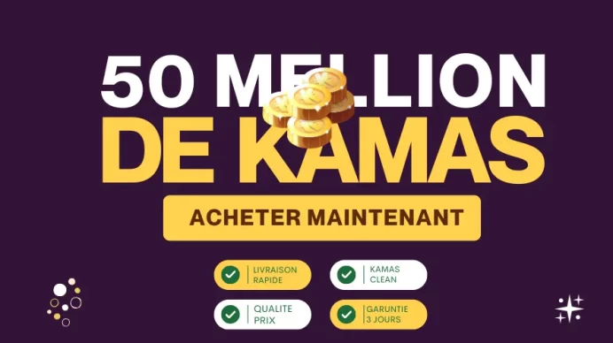 50 000 000 Kamas - Livraison 20 min  - Tiliwan