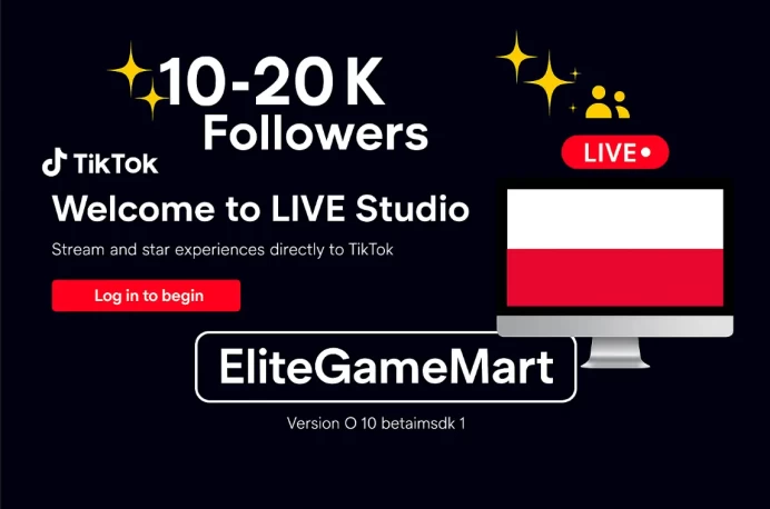 POLAND | Account | TikTok 10.000 - 20.000 Followers | Live Studio + Monetization + Award Program You Can Activated | Full Mail Acces