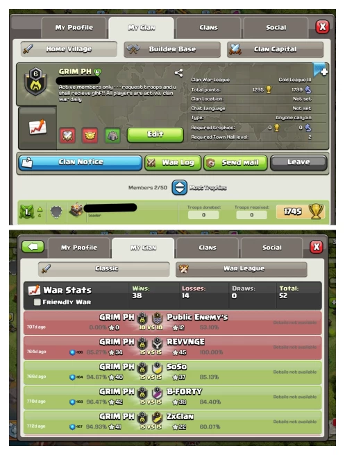 Clan Level 6 / Very Cheap