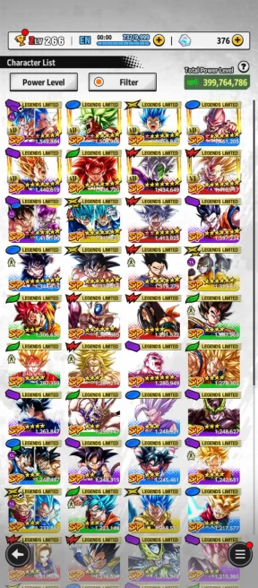 D613-IOS+Android-6 UL(Goku Uis+SS4 Gogeta+Gohan)+54 Legend Good Star+Vip Equipment+Good Zenkai+Nice Team PVP+New Goku Ui+New Vegeta+399 Millions