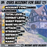 80 Attack  | 80 Strength  | 80 Defense  - Main Melee  - Hand-Trained  - No Email Set ! MKG7