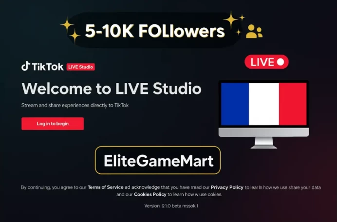 FRANCE | Account | TikTok 4.800 Followers | Live Studio + live Phone Need Activated | Full Mail Access |