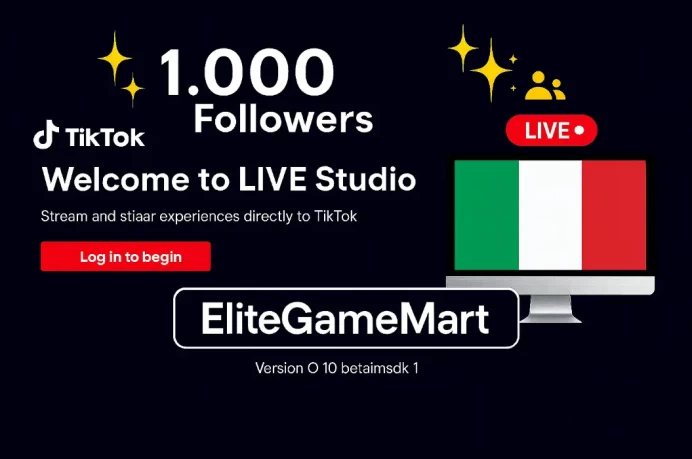 ITALY | Live Phone | TikTok 1.000 Followers | Live Studio You can Activated | Full Mail Access
