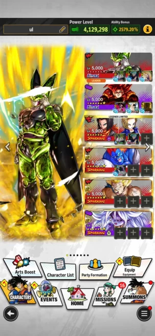 D622-IOS+Android-3 UL(UL Cell Full Red Star+SS4 Gogeta)+23 Legends+Equipment+Team Cell+Gammar+Android 17 18+Perfect Cell