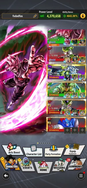 D629-IOS+Android-Full Team Cell+Team Android-6 UL(Cell Full Red Star+Rose+SS2 Gohan)+32 Legends+Good Equi+Cell Zenkai+Sparking Good Star+Gammar